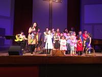 The kids singing