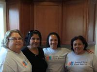 At the JW House serving a meal