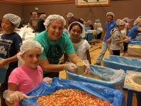 Danijela prepping food at the Silicon Valley Mobile Pack event