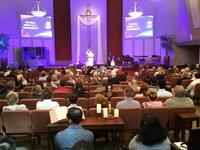 Pastor Valui preaching on Easter Morning