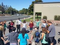 The Mexico team praying before their trip
