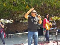 Pastor Valui preaching at Central Park