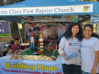 Lego booth at the Art and Wine Festival