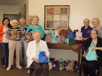 Working on Ditty Bags for the Seafarers mission project